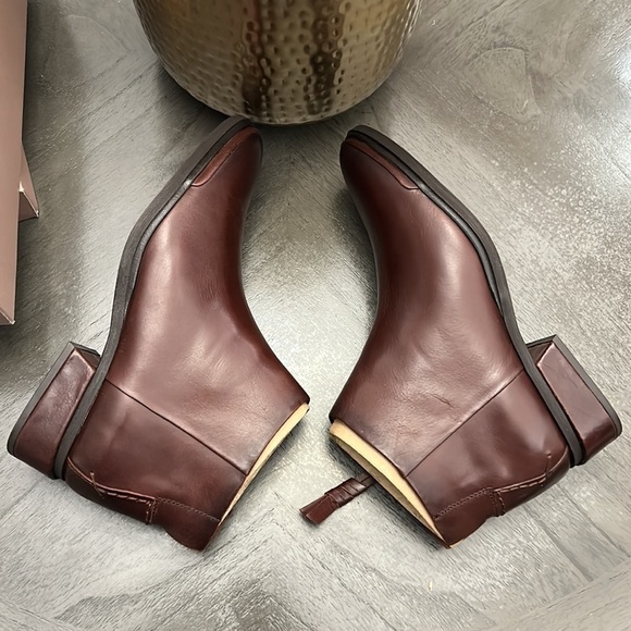 FRANCO SARTO NEMI WOMENS LEATHER BOOTIES ANKLE BOOTS - Picture 8 of 11